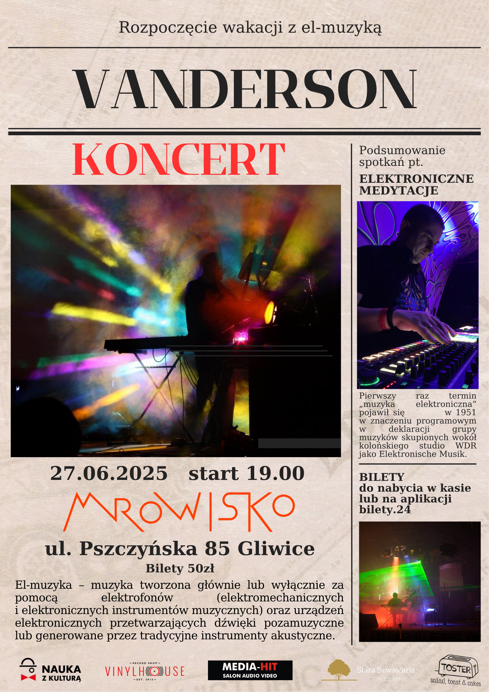 Koncert Vanderson – rozpoczęcie wakacji z muzyką elektroniczną
