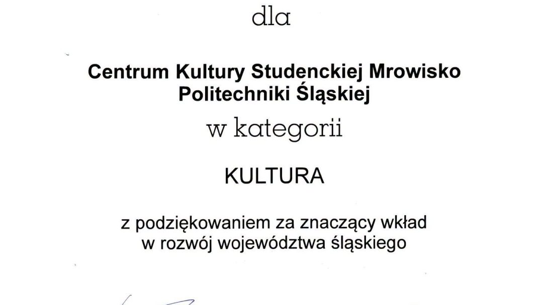 Nagroda Marka Śląskie w kategorii kultura